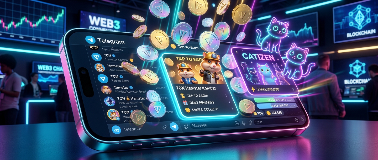 Best Telegram Tap to Earn Crypto Games Feature Banner