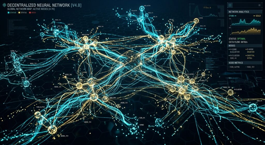 Bittensor decentralized neural network architecture diagram.